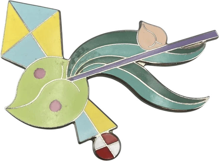 Vintage "Lucille" Brooch by Peter Shire