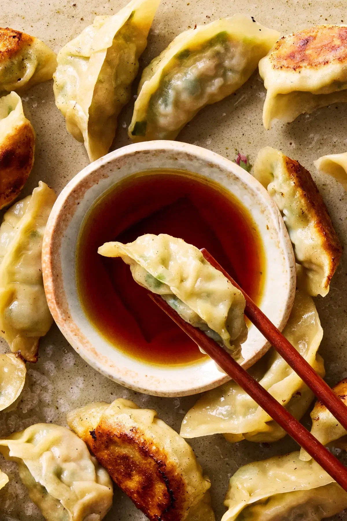 Platters of dumplings