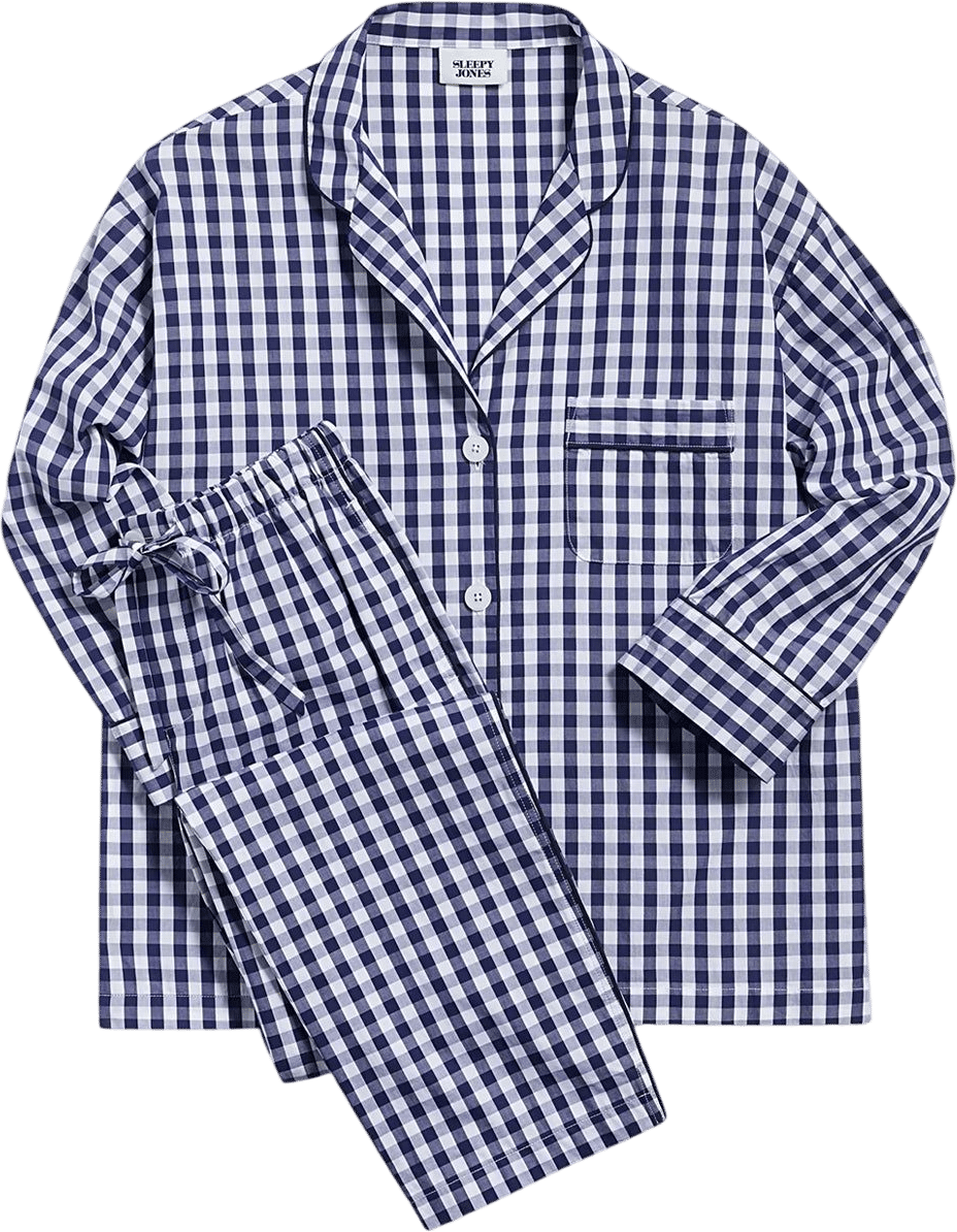 Gingham Sleepy Jones pajamas