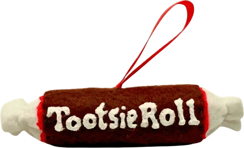 Tootsie Roll Felt Ornament