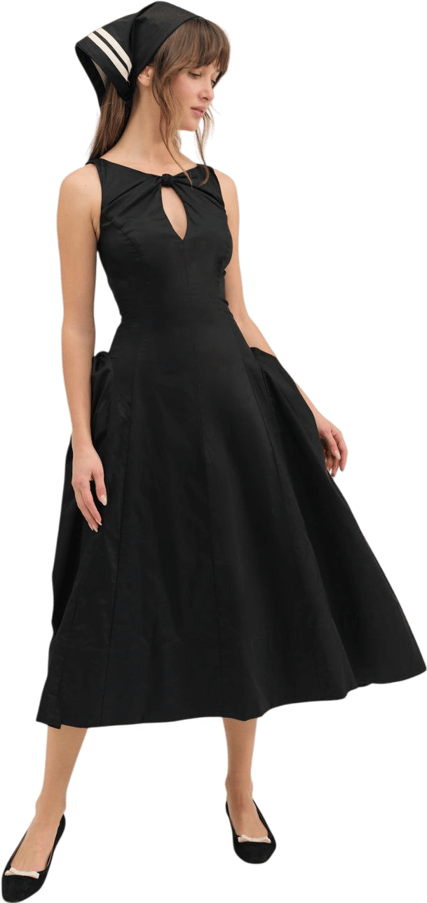 Evanie Structured Midi Dress
