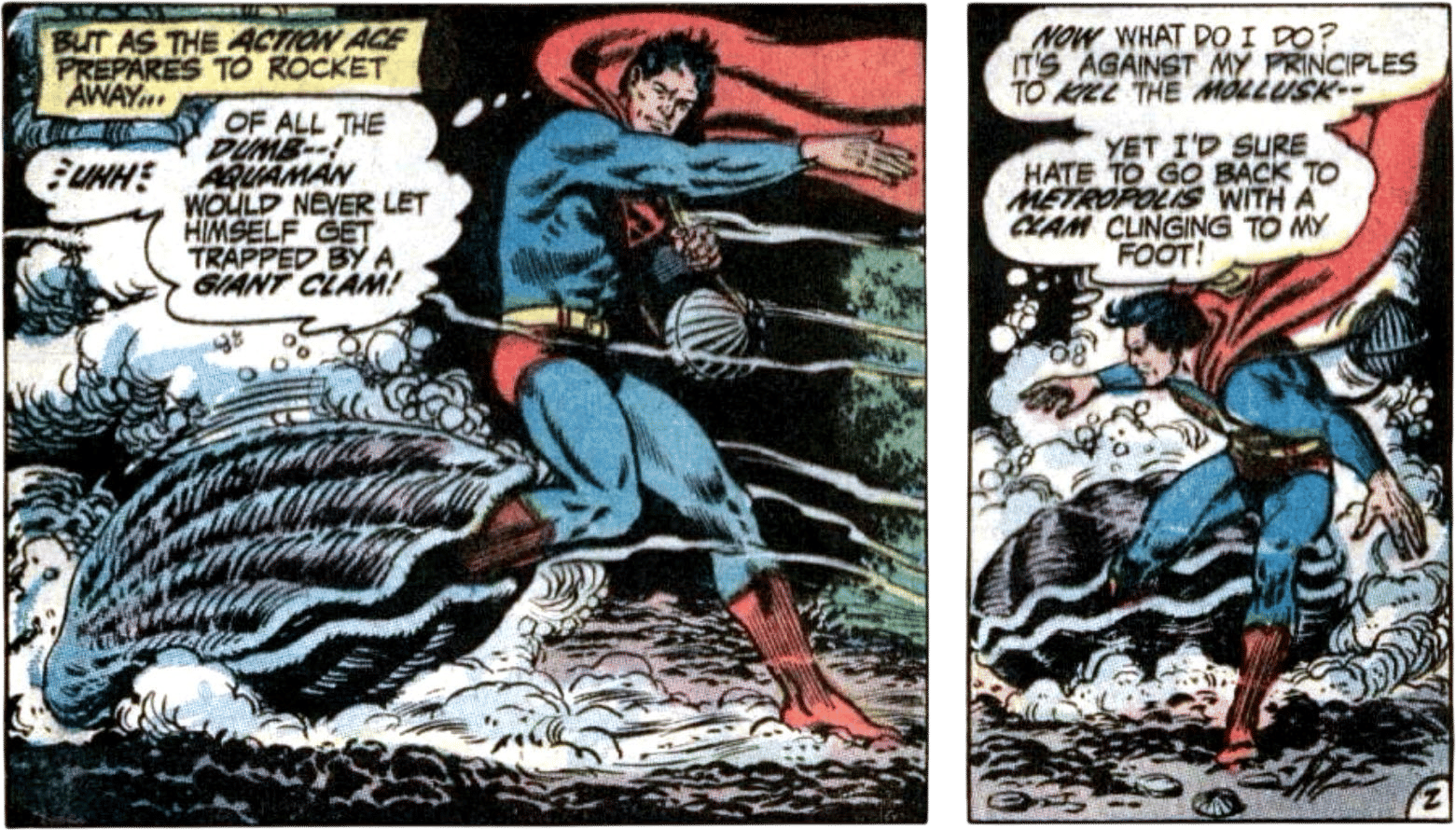 Superman Fights a Giant Clam