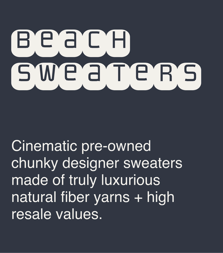⎡BEACH SWEATERS pre-owned designer cashmere & wool deals⎦