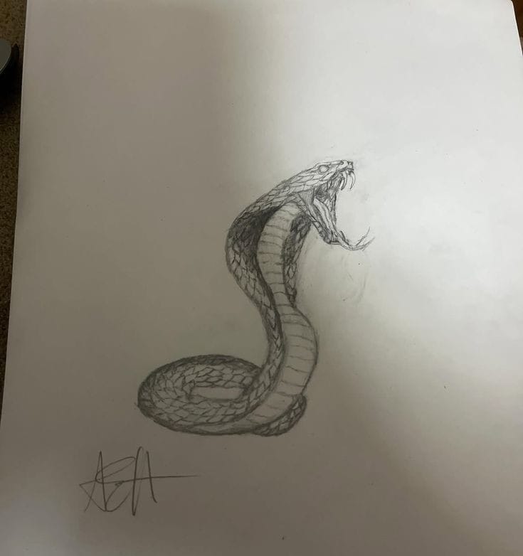Serpent (Original Artwork, Arielle El-Amin)