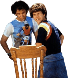 John C Riley and Kevin Bacon in Boogie Nights (1997)