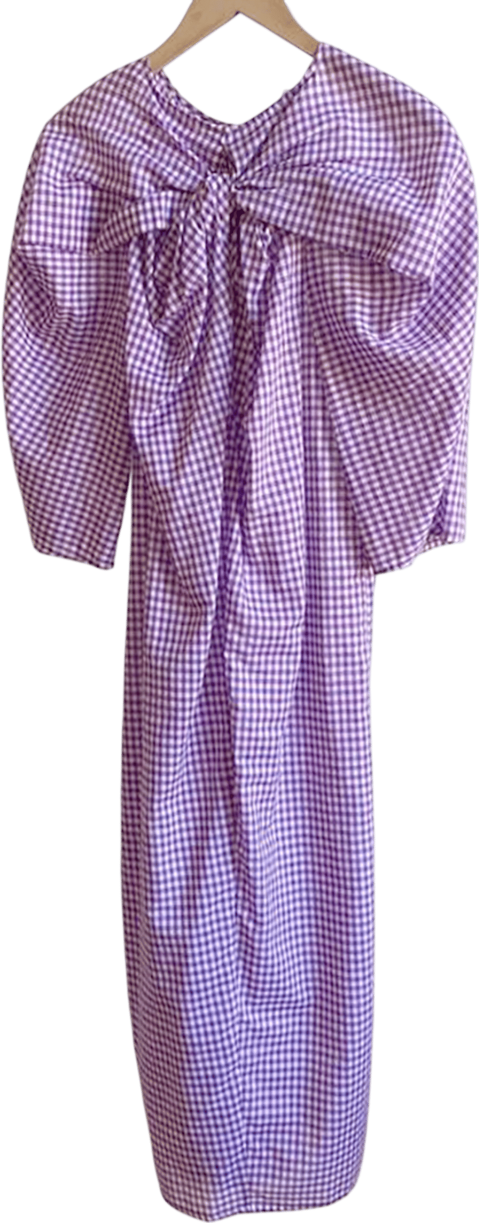 gingham cotton dress