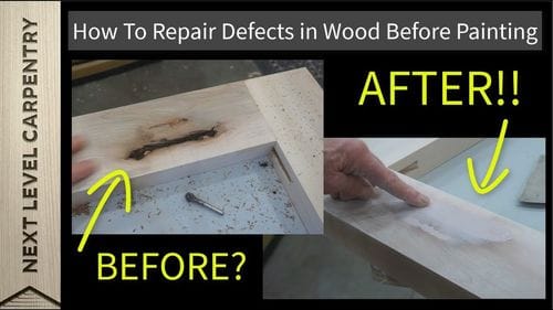 How To Repair Defects in Wood Before Painting