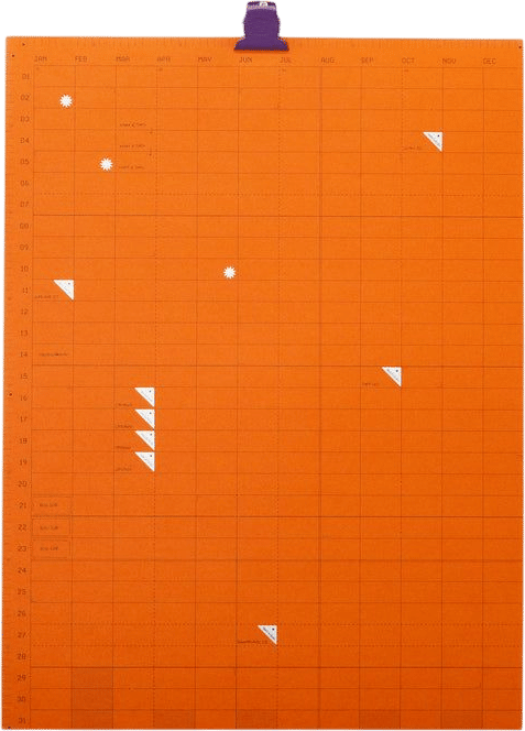 Open Dated 365 Day Wall Calendar
