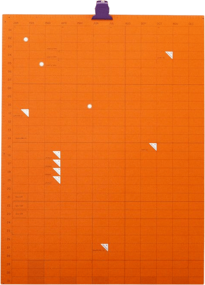 Open Dated 365 Day Wall Calendar