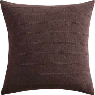 Textured Striped Cotton Pillow Cover