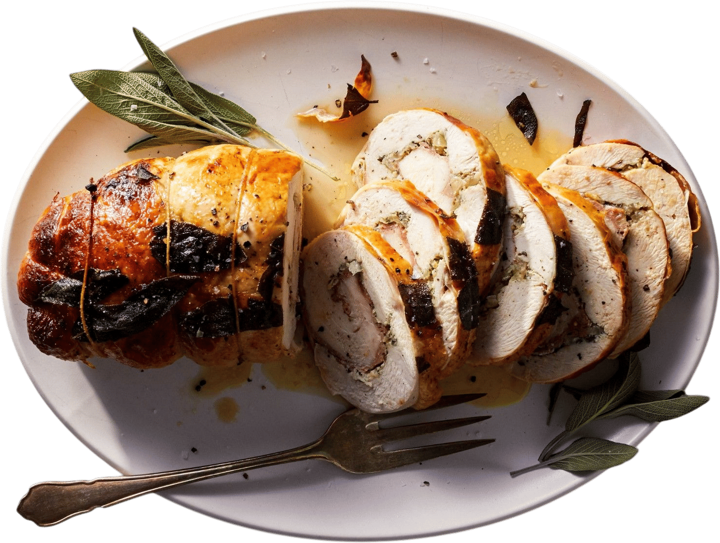 Turkey Breast Roulade With Garlic and Rosemary