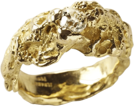 Rock Muse Flying 0.35 ct Diamond Gold Ring
