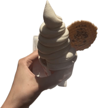 glazed donut soft serve at big kid ice cream