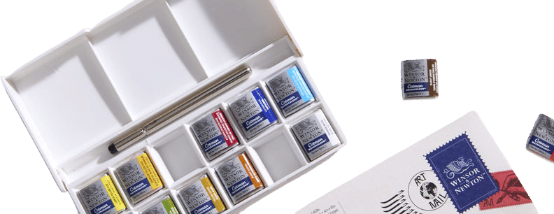Winsor and Newton Cotman watercolor half pans