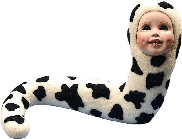 Large Needle Felted Cow Slug
