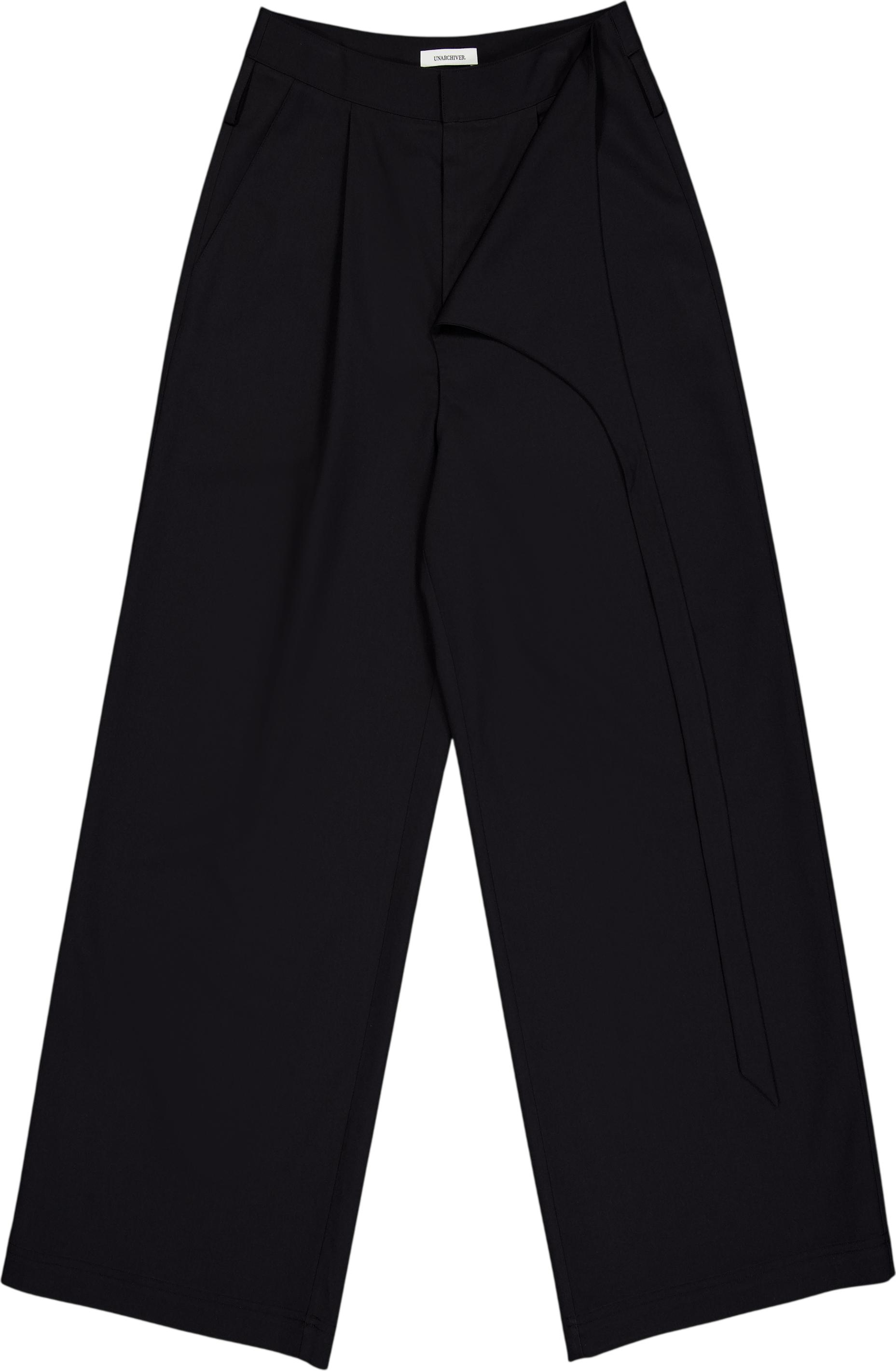 Wrap Wide Pants (Black)