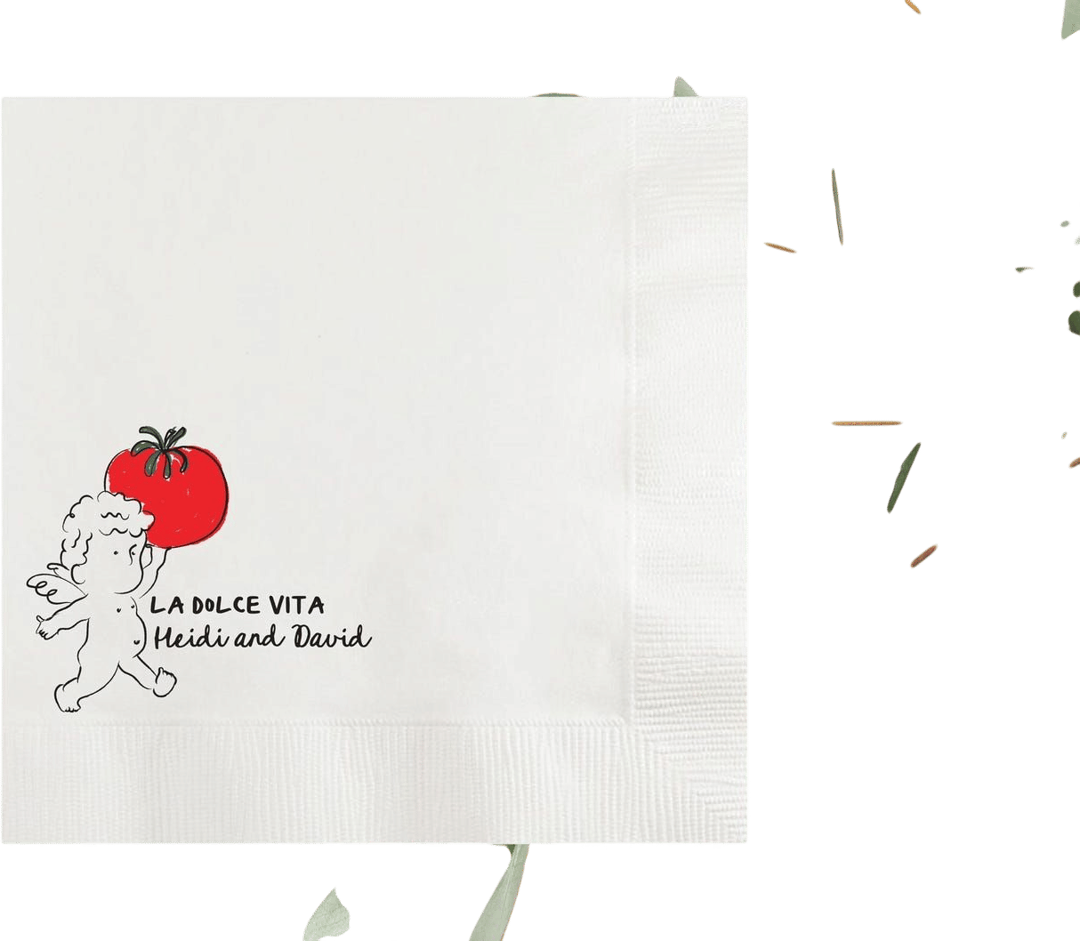 Custom Illustrated Napkins