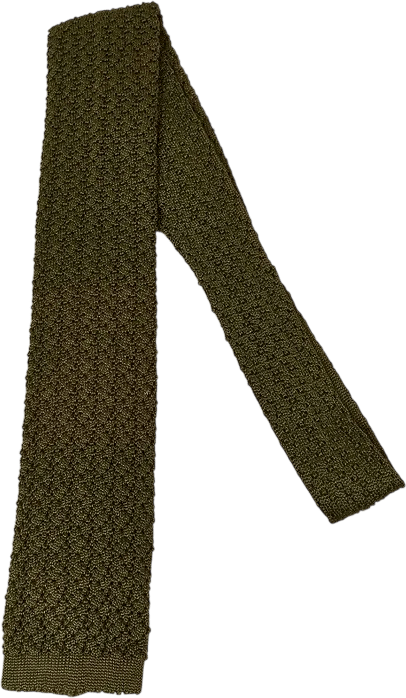 Brooks Brothers Silk Blend Knit Tie Dark Green