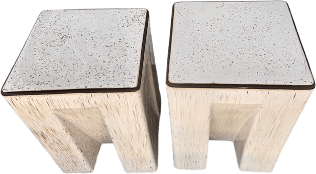 Square Ceramic Garden Stools