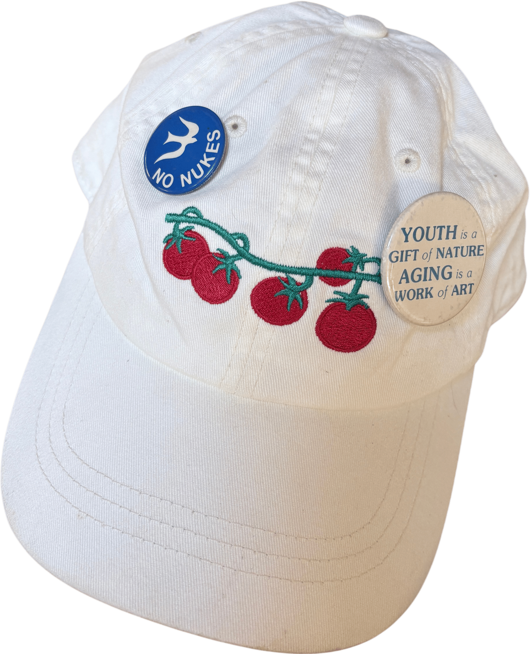 Putting pins on your hats