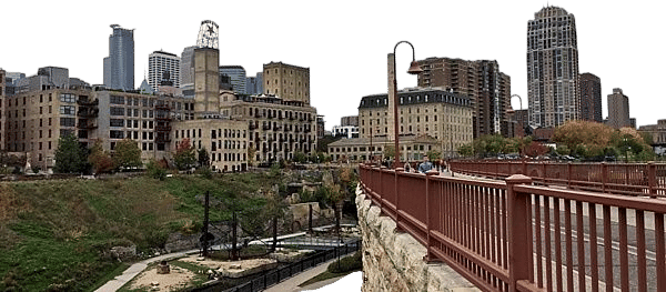 see a movie at MSP Film and then walk across the stone arch bridge with your date