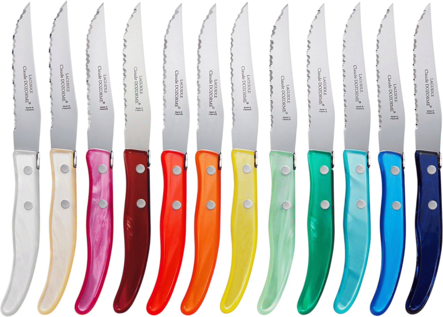 Rainbow Steak Knives