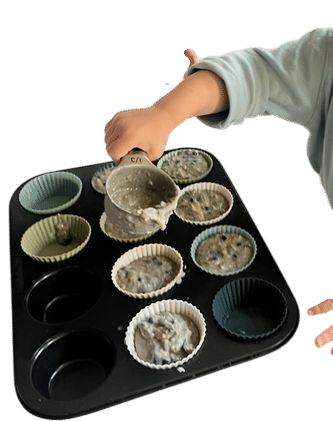 Make A Simple Blueberry Muffin With Your Toddler