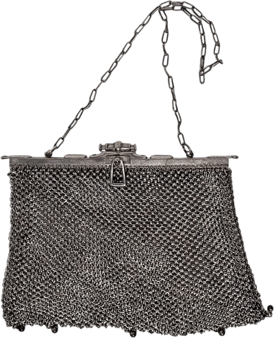 Antique German Silver Chainmail Handbag