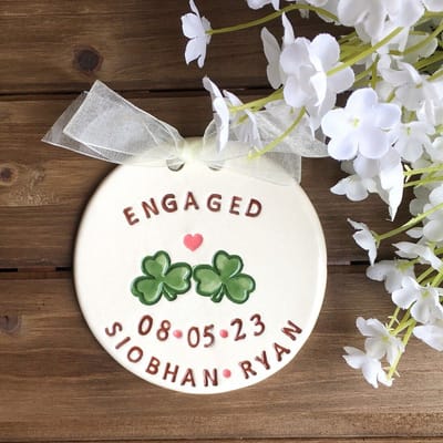 Personalized Engagement/Marriage Ornament