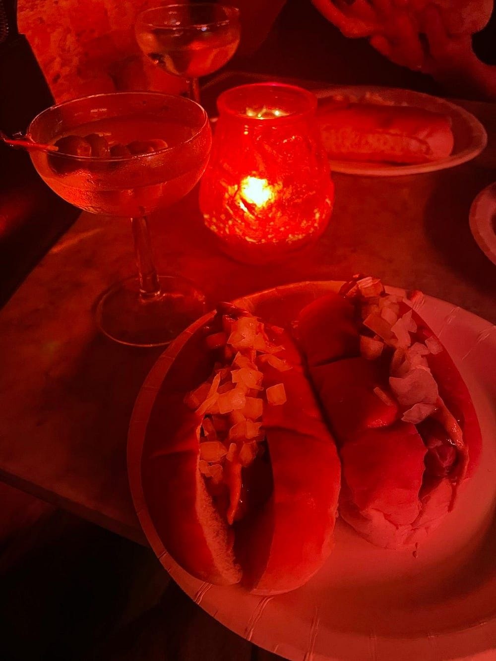The Martini and Two Hotdogs Deal at Rasputin's