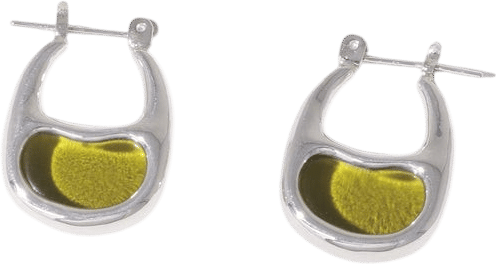 Bean Hoop Earrings | Small