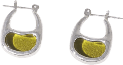 Bean Hoop Earrings