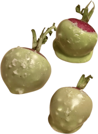 radishes dipped in herb butter