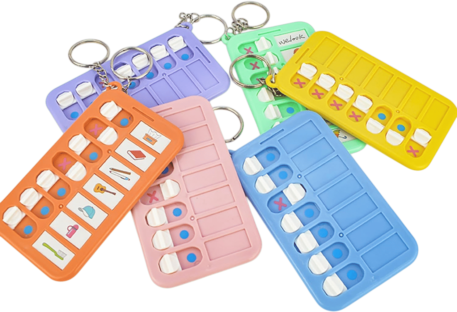 Chore Planning Chart Keychains (6Pcs)