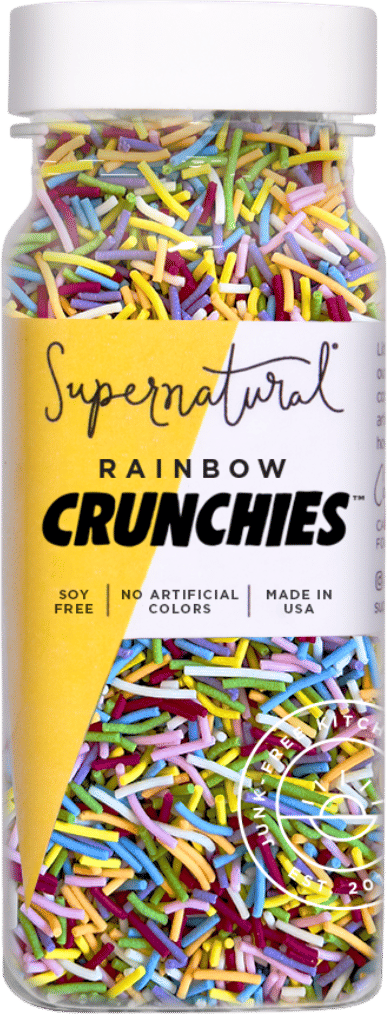 Supernatural Natural Rainbow Crunchies Sugar Strand Sprinkles