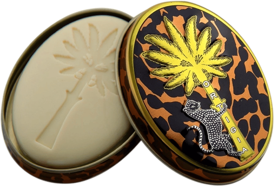 Ambra Nera Soap 25g in Tin