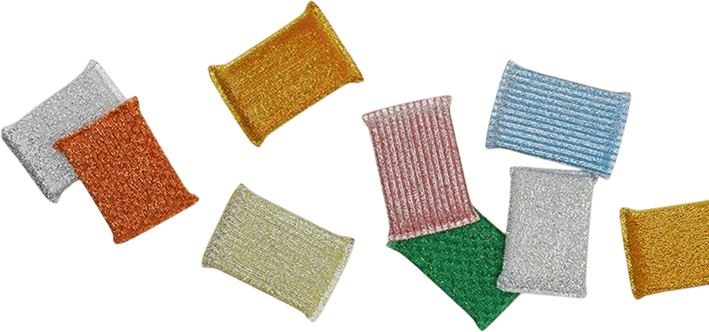 Lurex Sponges, Set of 3