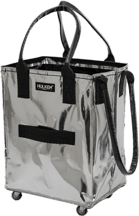 Hulken Rolling Tote Bag (Silver)