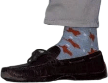 Wearing really nice shoes as beaters