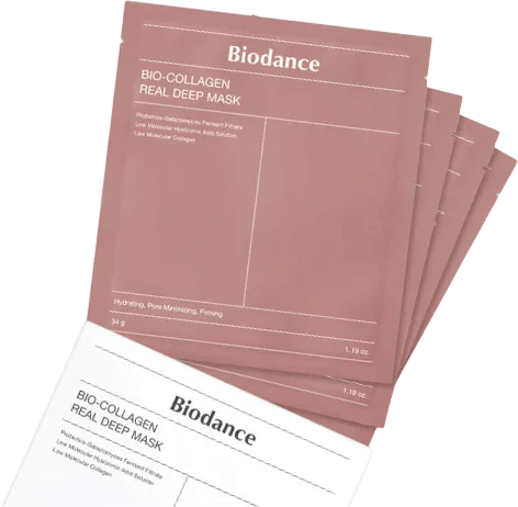 biodance bio-collagen real deep mask, 4pk