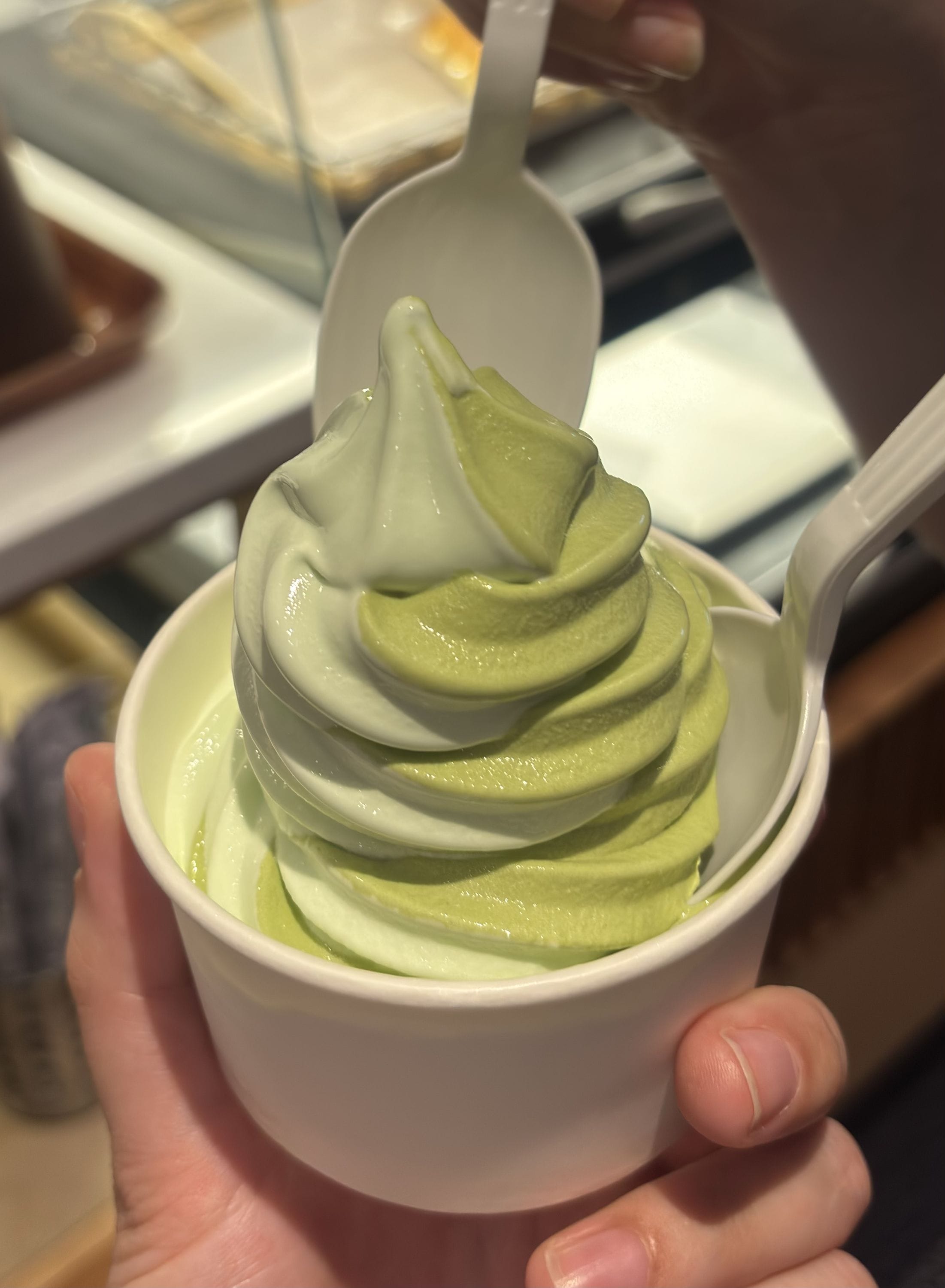 Honeydew soft serve @ Takahachi