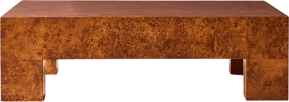 Burl Wood Coffee Table