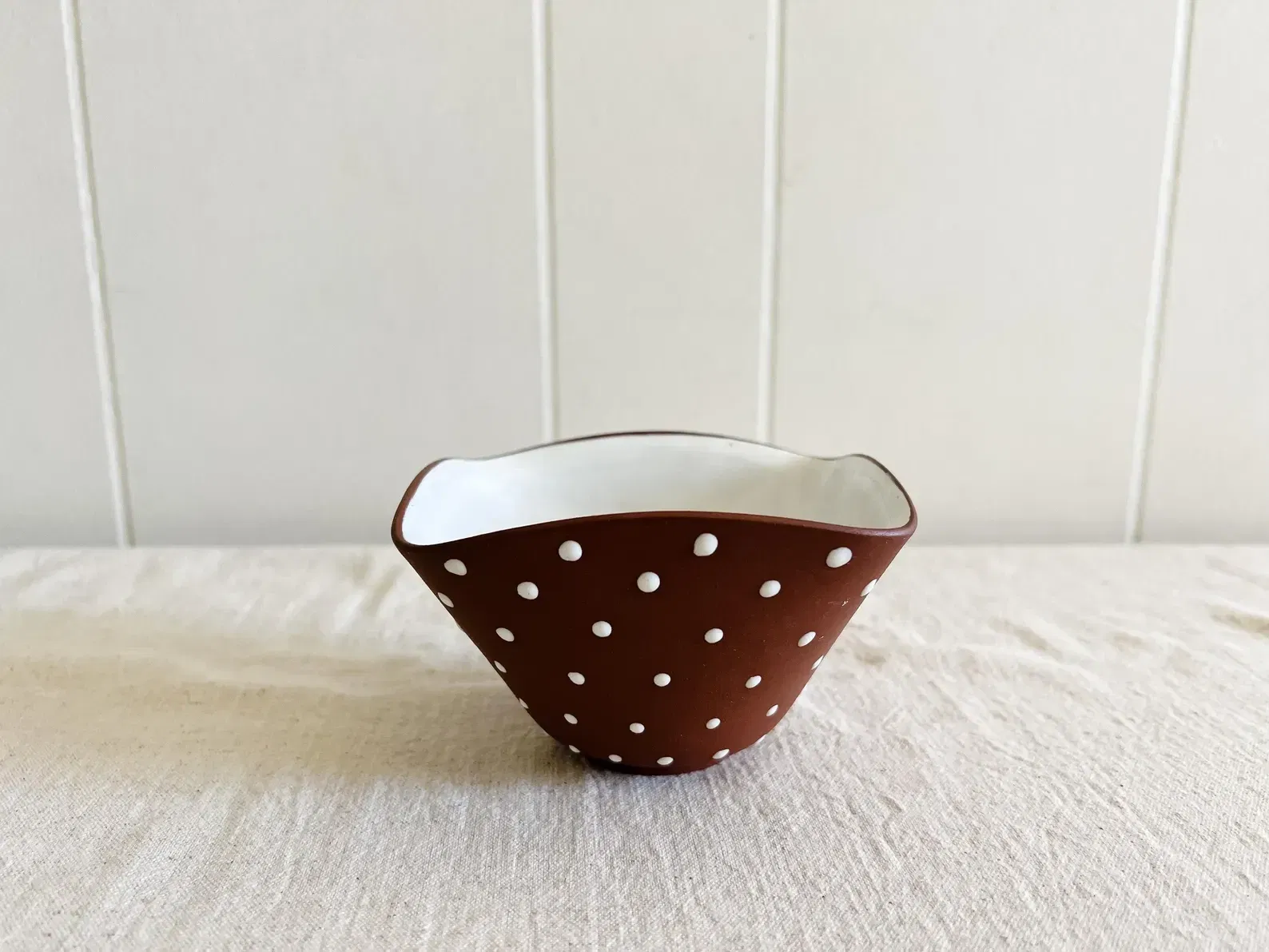 Vintage Norwegian Dotted Bowl