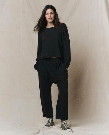 Jersey crop pants by The Great