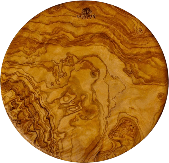 Round Olive Wood Cutting Board