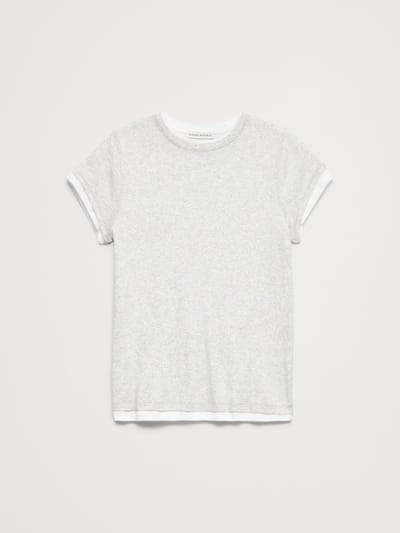 Airy Cotton Layered T-Shirt