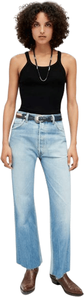 Hanes Ribbed Tank - Black
