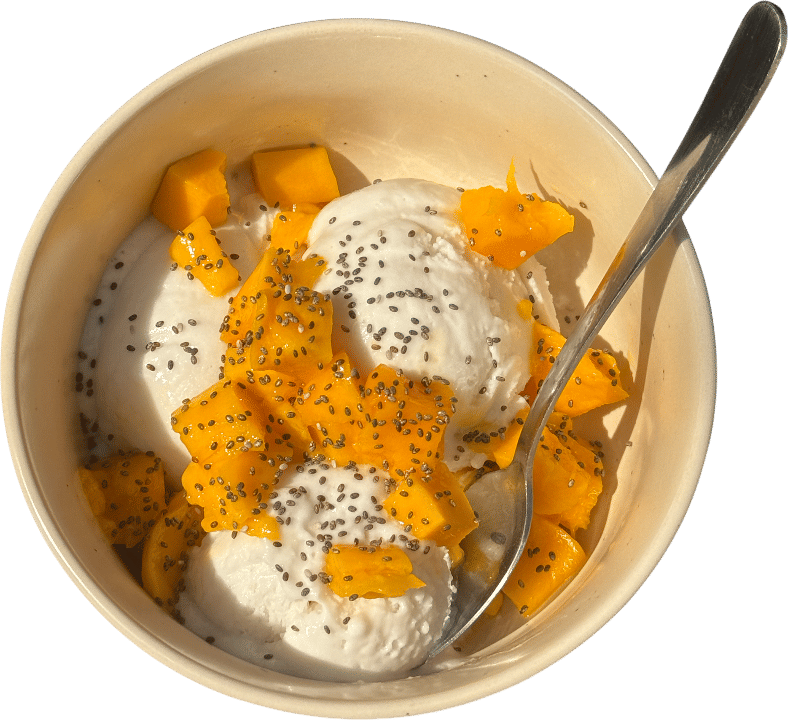 Coconut Sorbet with Fresh Mango Recipe