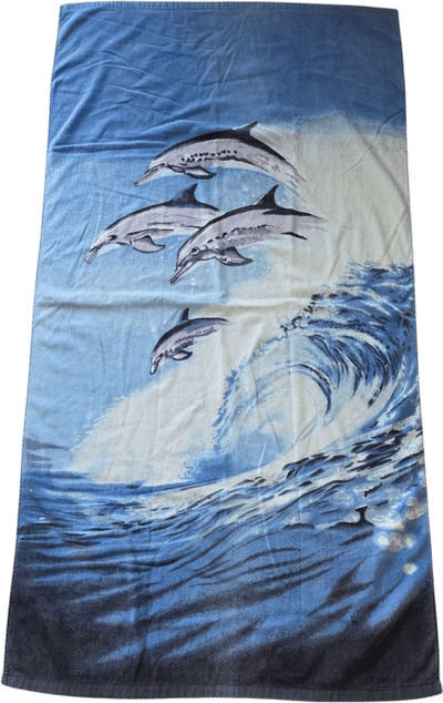 Vintage Dolphin Beach Towel
