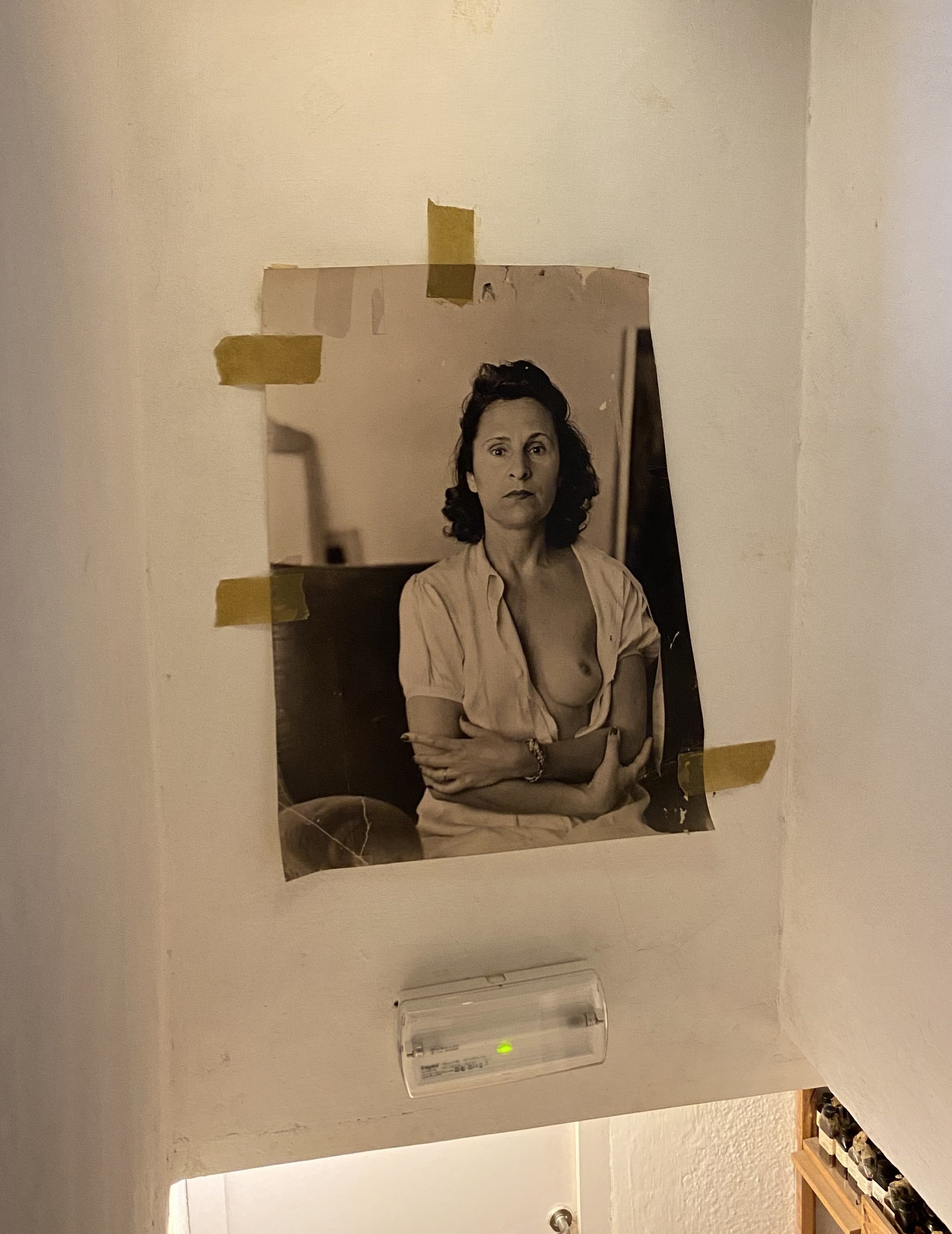 The photo of Gala that Salvador Dalí taped above his little basement